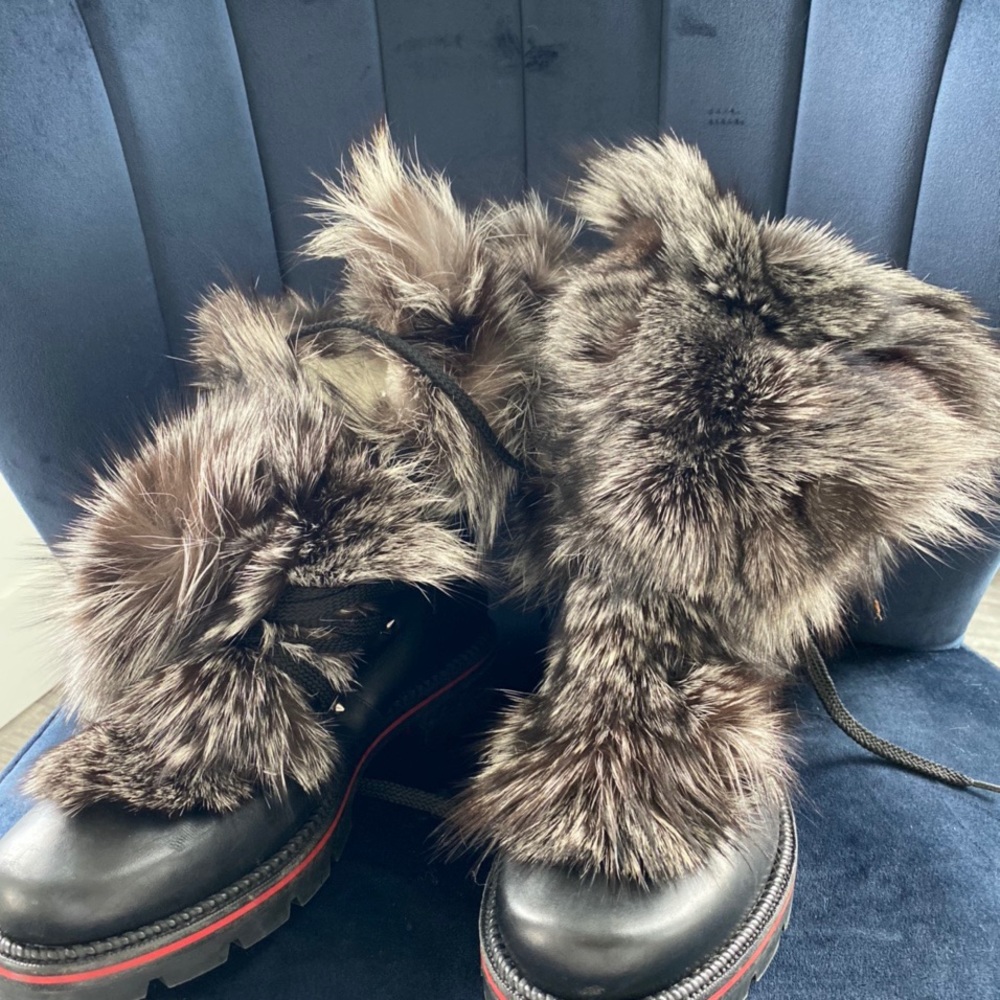 Christian Louboutin Fur Boots